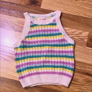Cat & Jack Multicolor Knit Vest Top